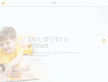 Tablet Screenshot of ecole-montessori-savoie.fr